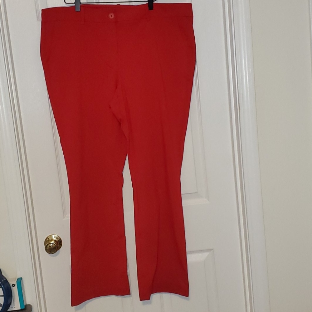 Lane Bryant red dress pants 22